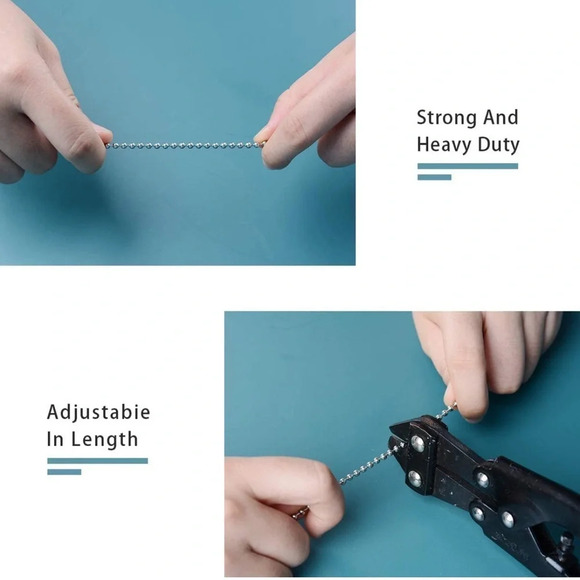 NWT 2 PCS Crystal AB Coating Ceiling Fan Pull Chain Extender Prisms Drop - Picture 6 of 7